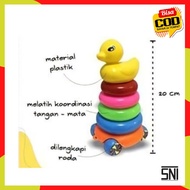 Baby toys 2 3 4 6 7 8 9 10 12 months 1 year old girl boy Duck Stacking DonutRing