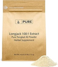 Pure Original Ingredients Longjack Extract (4oz) Tongkat Ali, Vegan and Gluten-Free