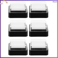 6pcs Blank Ink Pad Washable and Reusable Inpad for Crafting and Stamping Portable Empty Inkpad for E