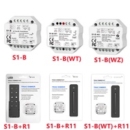 2.4G RF LED controller RF + Push AC Phase-cut Dimmer 2.4G RF LED controller S1-B CH*1.5A S1-B(WT) Wi