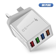 Color 4USB Mobile Phone Charger A Tablet Travel Charger Charging Head American Standard European Sta