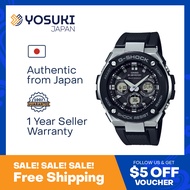 CASIO G-SHOCK GST-W300-1AJF G-STEEL Mid Size Series Tough solar MULTIBAND6 Double led light Matte color Black  Wrist Watch For Men from YOSUKI JAPAN / GST-W300-1AJF (  GST W300 1AJF GSTW3001AJF GST-W30 GST-W300-1 GST-W300-1A GST W300 1A GSTW3001A )