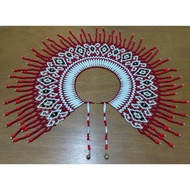 TANGO MODEN IBAN DAYAK TEMA MERAH PUTIH SAIZ KANAK-KANAK, DEWASA SAIZ S-M