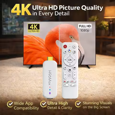 5PCS Amlogic S905L3 H96 Max M20 Android 14.0 TV Stick Mini TV BOX 4K 2GB 16GB Dual WiFi BT Voice Rem