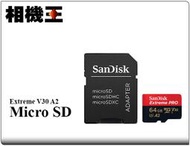 ☆相機王☆Sandisk Extreme Pro Micro SD 64GB A2〔170MB/s〕公司貨#12841