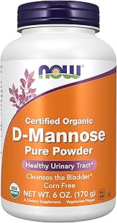 NOW Supplements, D-Mannose Powder, Non-GMO Project Verified, Healthy Urinary Tract*, 6-Ounce