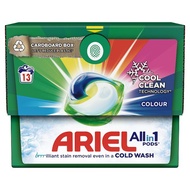 Ariel All in1 Laundry Capsule Beads Pods, Original/ Colour, 13 washes [Made in UK]