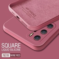 Square Liquid Silicone Case For Huawei P20 P30 Pro P30 Lite Nova 4e Original Luxury Solid Color Soft CoverV