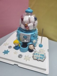 扭蛋機蛋糕 elsa frozen 生日蛋糕