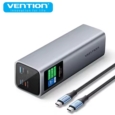 Vention 140W 27000mAh Power Bank Portable External Spare Battery Power Bank for Laptop Notebook PD F