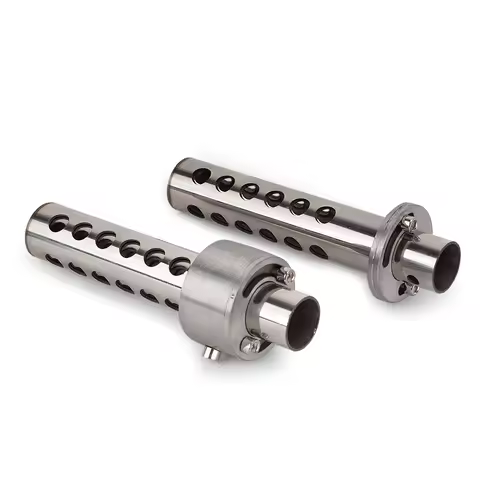 Universal 48MM 51MM Lnsert Baffle Valve Type DB Killer Muffler Motorcycle Exhaust Stainless Steel DB