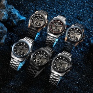 Jam Tangan Pria Evans Jayden EJ-9589 Stainless Steel Chronograph Kaca Sapphire