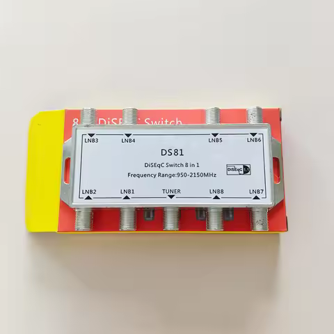 4/8x1 DiSEqC Satellite Multi‑Switch 4/8 In 1 Satellite Signal Multi Switch 900‑2400MHz /950‑2150MHz 