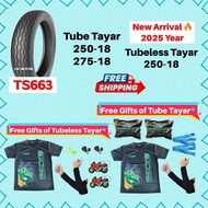 Tahun 2025🔥Timsun Tubeless 2.50-18 And Timsun Tube Tayar Motor TS663 @ 250-18 / 275-18🔥TAYAR RXZ