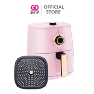 DeRoyal Sweetheart Pink 4L Air Fryer with Cook Time Guide, Wider Handle Design, Better Heat Dissipation, Fancy &amp; Stylish