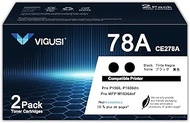 78A Black Toner Cartridge:2-Pack Compatible 78A CE278A Toner Cartridge Replacement for HP 78A Toner 