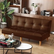 RL DEPARTMENT STORE - 小戶型多功能PU仿皮藝折疊梳化床 單人摺疊梳化床 折疊梳化床 折疊梳化 1.2m【送抱枕】