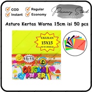 Origami Paper 15x15 Colors Large Asturo Paper 15 x 15 50 Sheets