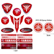 Bộ Tem Phản Quang Xe Máy Yamaha Keo Dán Logo 3D Yamaha