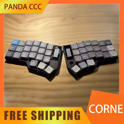 Corne Split Keyboard Tri Mode Wired 2.4G Bluetooth Wireless Corne Split Keyboard RGB Choc Switch Sup