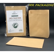 Paper Bag 7 - Brown ( 100pcs± ) Food Grade - Disposable Paper Bag 7s s7 - Beg Kertas ABBAware MEGAware