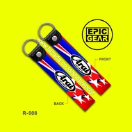 HIGH QUALITY GANTUNGAN KUNCI ARAI KEYCHAIN SEPEDA MOTOR PREMIUM KEY CHAIN TAG STRAP TALI LOGO MEREK 