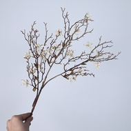CHENJIE Lifelike Artificial Plant Dead Branch Real Touch Plastic Eucalyptus Fruit Branch Faux Plant