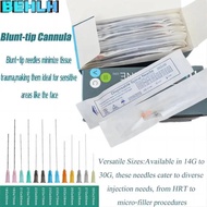 ทิ้งทื่อเคล็ดลับ Cannula เข็มสำหรับฟิลเลอร์ฉีด21กรัม23กรัม25กรัมกรดยูริกใบหน้าบรรจุทื่อเคล็ดลับเข็ม5