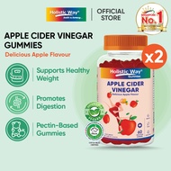 [Bundle of 2] Holistic Way Apple Cider Vinegar Gummy - Halal | Vegan (60 Gummies x 2)