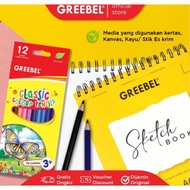 GREEBEL Colored Pencils, 12 pcs - Greebel Color Pencils