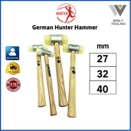 27 32 40 mm GERMAN  HUNTER hammer nylon white rubber hammer wooden handle hammer rubber hammer head