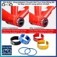24mm to 22mm MUQZI Bicycle BB Hollow Center Axle Adapter Ring