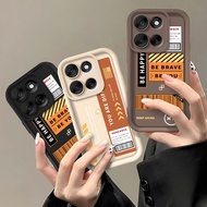 Case For Motorola Moto G86 G56 5G Fashion Coffee Label Phone Case For Moto G56 5G G86 Camera Protect