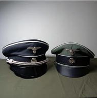 歐洲復刻 德軍黨衛軍 SS 黨衛隊M32 M36大盤帽兩頂