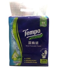 Tempo 清爽蘆薈 濕廁紙 80片X 3包         A0602