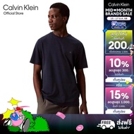 CALVIN KLEIN เสื้อยืดคอกลมแขนสั้นผู้ชาย Supima Cotton รุ่น 4LB275G CEF-สีกรม