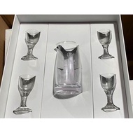 五粮液酒具原箱拆出酒杯分酒器八代五粮液玻璃酒具礼品袋子 套装