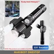 4 Mode Camping Torch Light Ultra Bright Rechargeable Rotatable Torch Light Lampu Suluh Rotating Flas