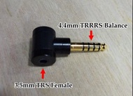 HiFi Grade 4.4mm to 3.5mm Adaptor, 4.4mm轉3.5mm, 4.4mm TRRRS to 3.5mm Female