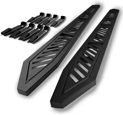2-Pack Running Boards Side Steps Nerf Bars with Exterior Brackets for Cybertruck Accessories
