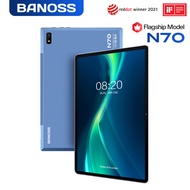 【2024 TOP5】BANOSS N70 Tablet PC 10.1 Inches Android 11 5G WiFi 8800mAh Dual SIM 4G Gaming Online Classroom Meeting for Students 6GB 8GB 10GB RAM 128GB 256GB 512GB ROM