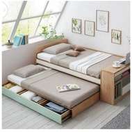 PHL2 GRATIS ONGKIR JABODETABEK JATI DOUBLE-DECK RANJANG DIPAN+SPRINGBED LIPAT LACI BAGASI KARGO / DI