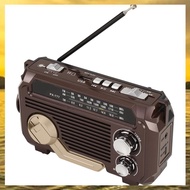 (HARB) Radio Hand Crank Power Generation Solar Charging Random Color Plastic Three-Band Bluetooth Ca