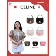 Celine23 New Product mini besace Arc de Triomphe Saddle Bag Black Gold Handbag Shoulder Bag Messenge