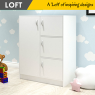 LOFT Design BARRY 4 door children wardrobe/ almari kanak kanak/ kabinet baju kanak