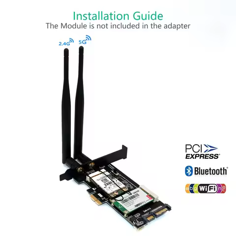 PCI-E WiFi Adapter Mini PCI-E to PCI-E Network Card mSATA SSD to SATA 2.5 Adapter with SIM Card Slot