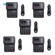[dempsey_ted.]5X  Q-12 Audio Mixer Sound Board Console Desk System Interface 4 Channel 48V Power Ste