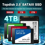 SSD 500G 1TB 2TB 2.5'' Internal Solid State Drive SATAIII SATA Hard Disk Solid State 4TB Hard Drive hard disk  For PC/Laptop/mac