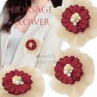 8cm Corsage Flower Brooch pin Exclusive Corsage Handmade Elegant Corsage Wedding Corsage Dinner Cors