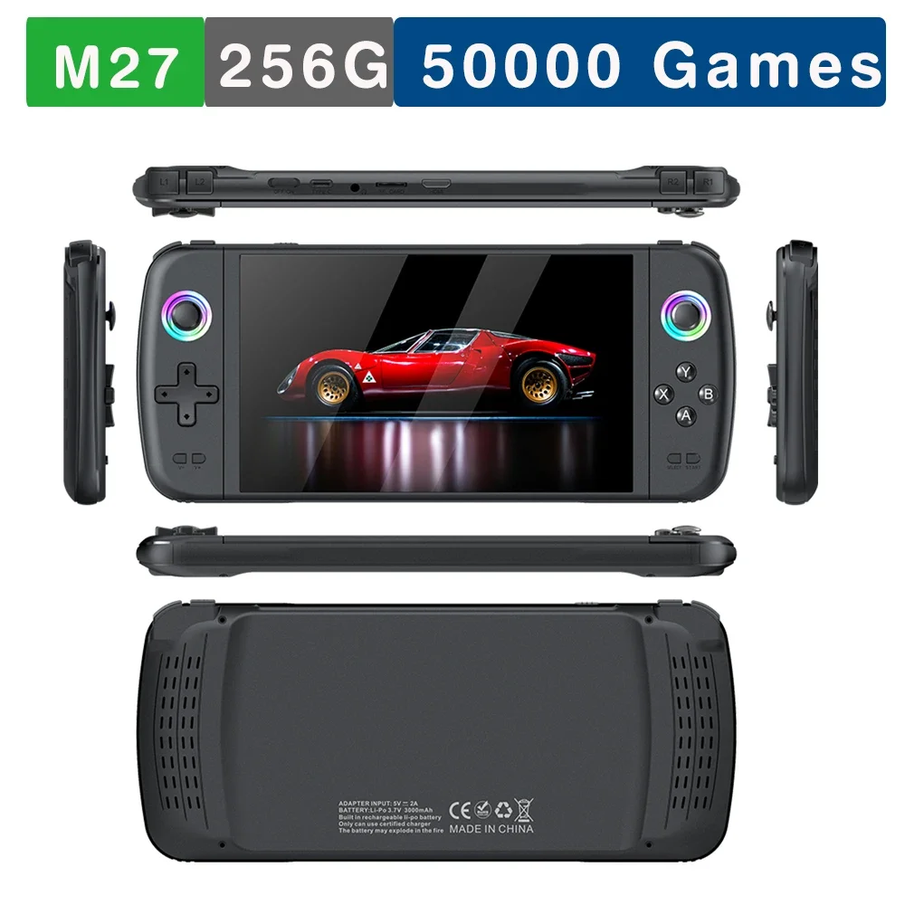 BOYHOM M27 Portable Pocket Retro Handheld Video Game Console 7.0Inch IPS Screen 1024*600 Display LIN